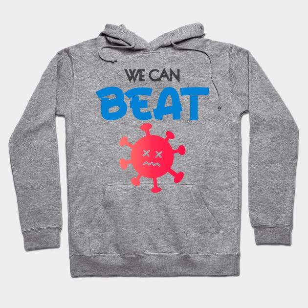 We can beat corona Hoodie by M_Mary